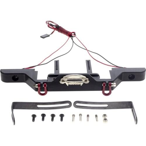 Metal Front Bumper for 1/10 RC Crawler Axial SCX10 III 90046 AXI03007 Traxxas TRX-4 Upgrade Parts Accessories
