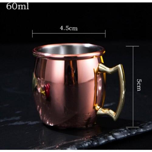 Mini Moscow Mule Cup Beverage Drinking 60ml Coffee Cocktail Wine Mug Gifts