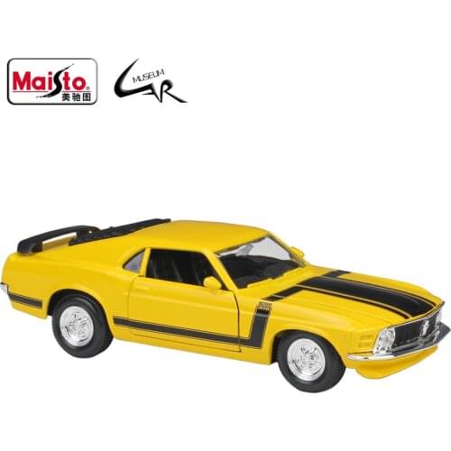 Maisto 1:24 Model Car Simulation Alloy Racing Metal Toy Car Children Toy Gift Collection 1970Ford Mustang BOSS 302