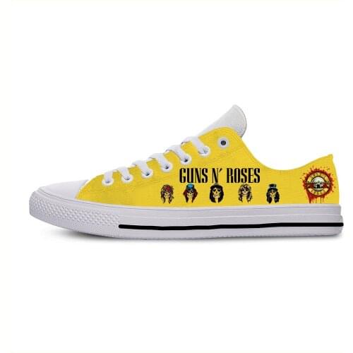 Guns N Roses Rock Music Band Metal Fashion Lightweight Classic Cloth Shoes Men Women Casual Breathable Sneakers