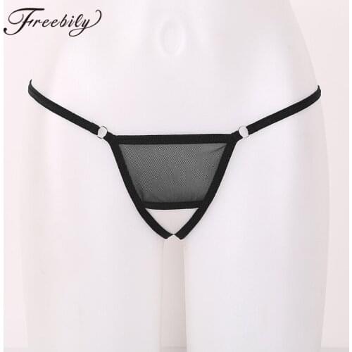Mens Open Crotch Panties Mesh Transparent Crotchless Lingerie Low Rise T-Back Mini G-Strings Thongs Male Bikini Erotic Underwear