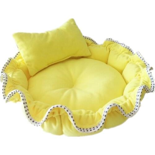 Pumpkin Cat Nest Pet lower Nest Soft And Comfortable Dog Bed cama mascota With Pillow