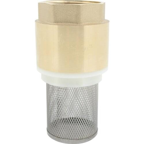 Check valve with filter for pump 1/2 3/4 1 1-1/4 1-1/2 2 2-1/2 3 inch - foot valve filter no return valve foot valve strainer