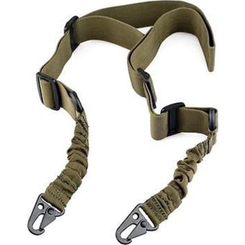 1.4m Two Point Sling Strap Belt Nylon Outdoor Airsoft Mount Bungee Sling Adjustable Hunting Accessories 3 Colors
