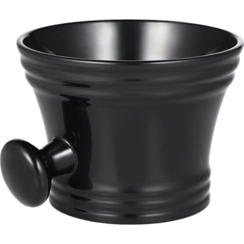 Barber Cleaning Soup Cup for Razor Mans Plastic Shaving Bowl with Handle Soap Mug Bowl Professional for Home Salon