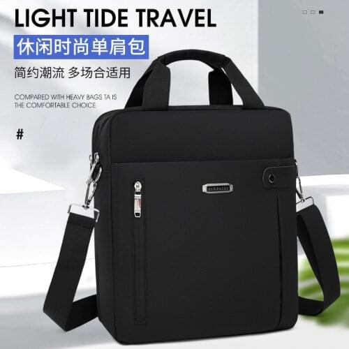 New mens fashion casual shoulder bag outdoor large-capacity messenger backpack business commuter handbag crossbody bag