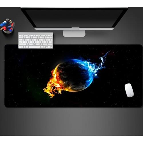 Advanced Creative Ice Fire Earth Mouse Pad Most Professional Natural Rubber Anti-skid Game Team Pad Best-selling Gift To Players