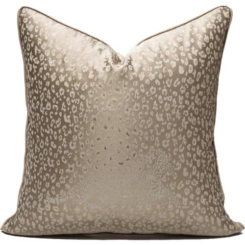 Luxury Pillowcase 45x45cm Embroidered Leopard Gold Cushion Cover Decorative Pillowcase For Livingroom Sofa Hotel Pillow Cover