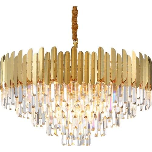 Phube Lighting Luxury Modern Crystal Chandelier Light For Living room Gold Suspension Luminaire Home Decoration Cristal Lamps