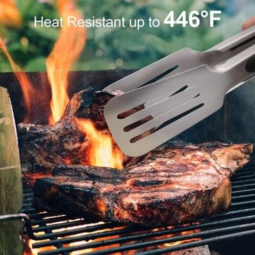 Stainless Steel Barbecue Tongs Kitchen Food Tongs– Premium Multipurpose for BBQ Grilling Serving - Easy Lock