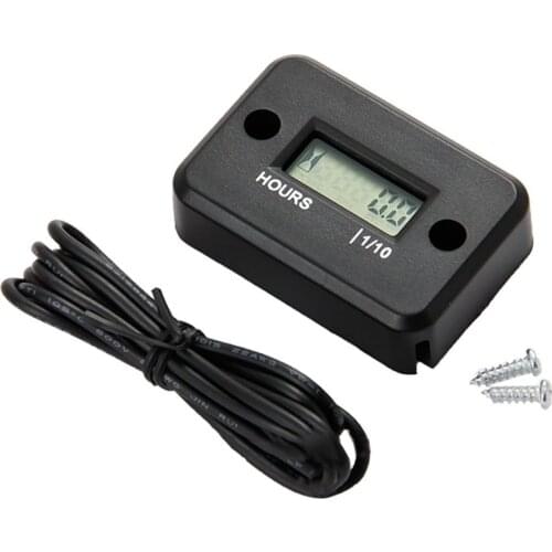 General Use Waterproof Digital Tachometer Counter Hour Meter For Marine ATV Snowmobile Motor Bike For 2/4 Stroke Gas Engine