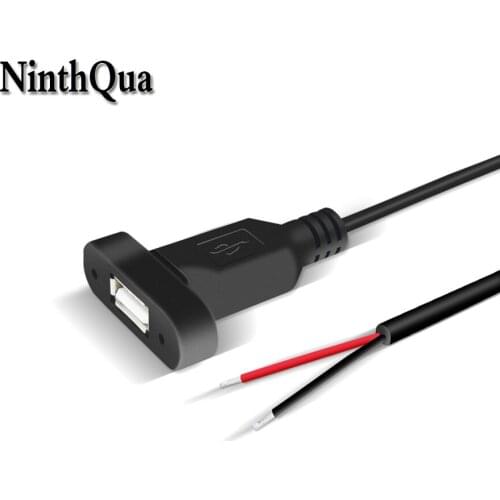 1pcs USB Power Cord 2P Female Head with Fixing Hole Charging Cable for Mouse Keyboard Fan Lamp XH2.54 Terminal