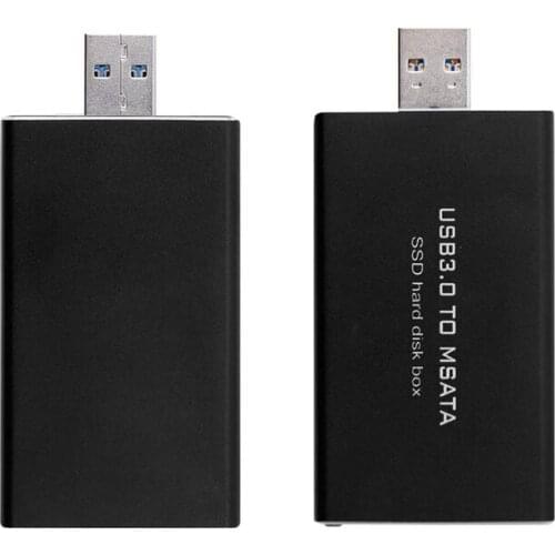 USB 3.0 to mSATA SSD Hard Disk Box Converter Adapter Enclosure External Case 1pc