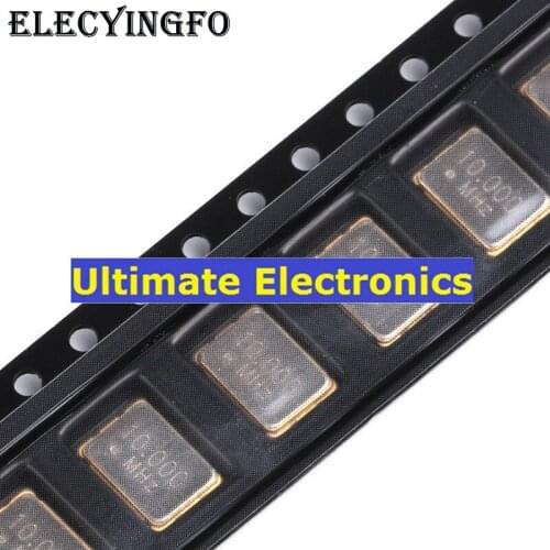 10pcs SMD Active Crystal 7050 10.000MHz 10mhz 25PPM 3.3V 5*7mm 4feet 5070 Resonator