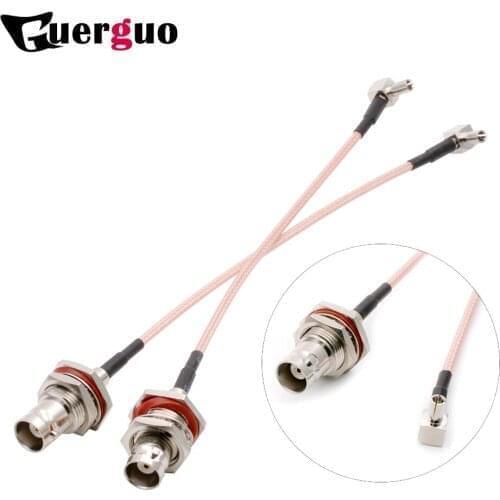 10pcs TS9 Right Angle to BNC Female Bulkhead Pigtail 3G HUAWEI ZTE Modem Extension Cable RG316 30/50/100cm
