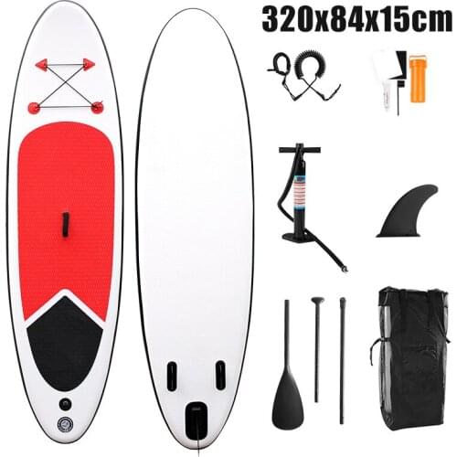 126x33x6 Inch Inflatable Stand Up Paddle Board Surfboard Inflatable Paddle Board Bonus Manual Pump Ankle Leash Repair Kit
