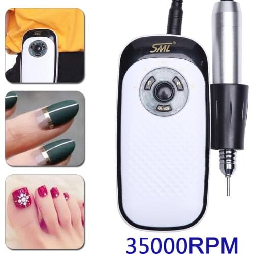 35000RPM Portable Electric Nail Drill Machine Set Gel Manicure Pedicure Kit Bits File Sanding Grinding Drill Pen Nail Polisher