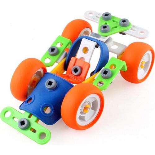 3D Nut DIY Disassembly Combination Assembly Engineering Vehicle Construction Toys For Children Screw Model Kits Educational Toys