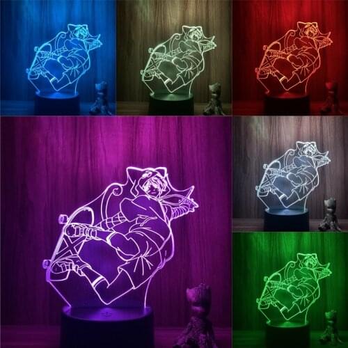 3D Lamp Action Figure SK8 the Infinity MIYA Chinen Miya LED NightLight 7 Colors Touch Table Decor Night Light Gift Model Lover