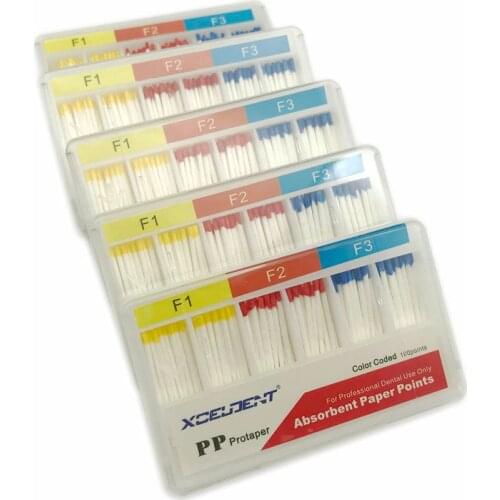 5 BOXES Dental Absorbent Paper Points for Files Dental Materials Root Cancel Endodontics Absorption