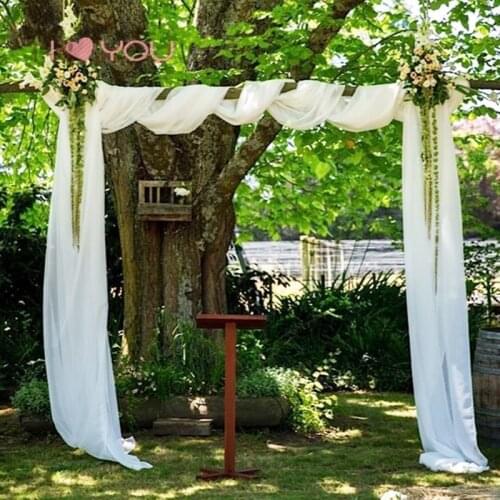6Mx1.4M Fabric For Wedding Backdrops Party Ceremony Arch Drapery Venue Hanging Decorations Favors Vintage Outdoor Panel Decor
