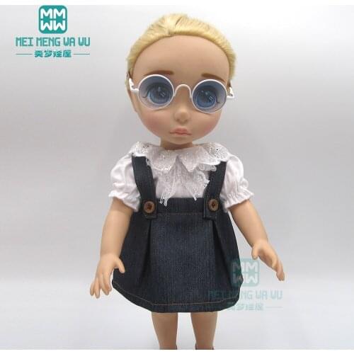 Accessories for dolls fit 16inch 40cm toys doll fashion sunglasses Gold, purple, yellow, blue