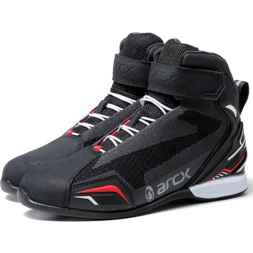 Arcx motorcycle riding boots, woven cattle leather boots, breathable, comfortable, fall resistant and wear resistant shoes