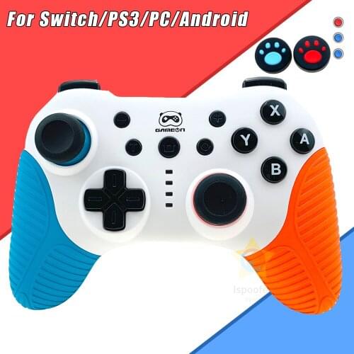 Wireless Bluetooth Game Controller Joystick 6-axis Gyroscope Turbo Vibration Game Console Gamepad for Switch for PC Android