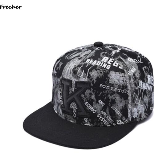 Letter K Baseball Cap for Men and Women Fashion Korean Style Summer Outdoor Sun Hats Male Acrylic Snapback Cap Hip Hop Dad Hat