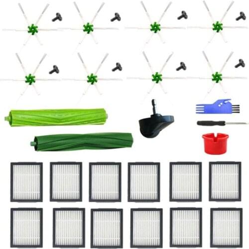 Side Brush Main Brush Filter Cleaning Brushes Universal Wheel Screwdriver Set for iRobot E5 E6 i7 i7+ Vacuum Cleaner Accessories