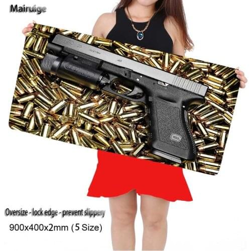 Mairuige Shop Free Shipping 900x400mm Gaming Large Gun Mouse Pad Cool Gamer Game Computer High Quality Pad Mouse Mats for Cs Go