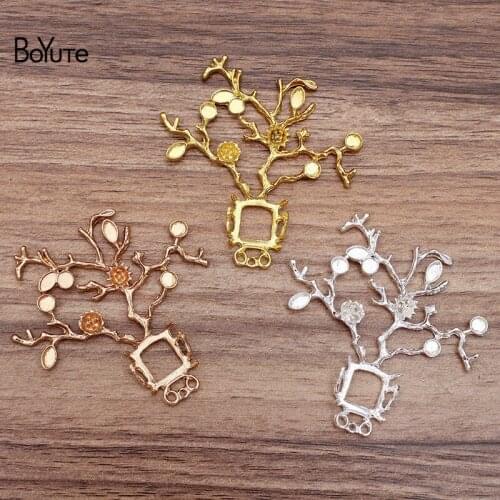 BoYuTe (10 Pieces/Lot) 56*58MM Metal Alloy Tree Branch DIY Hair Jewelry Accessories Hand Made Materials