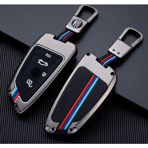 Zinc Alloy Car Key Case Cover Shell Protector For BMW X1 X3 X5 X6 X7 1/3/5/6/7 Series G30 G20 G32 G11 F20 Z4 F48 F39 G01 G02 F15
