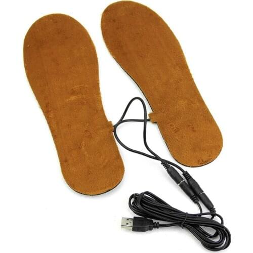 H7JC USB Electric Powered Heated Winter Insoles For Shoes Boots Keep Feet Warm