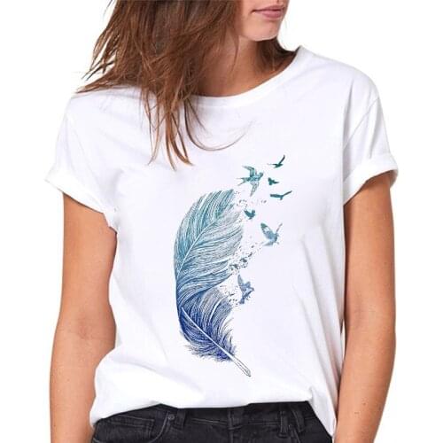 Casual T-shirts White Short Sleeve Tee Shirt Women Summer Female T-shirt Harajuku Graphic T Shirt Top Tees