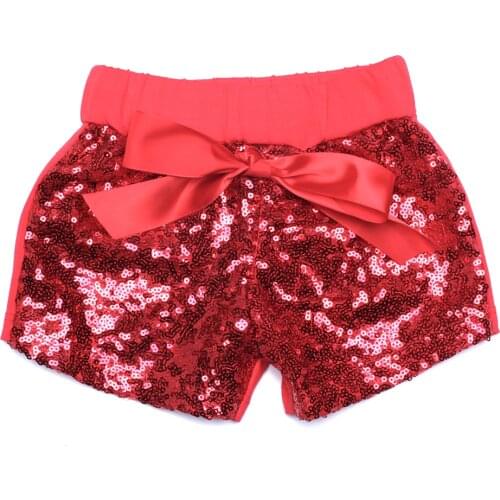 Girls red Sparkle Sequin SHORTS Christmas sequin short Glittery Sequin Shorts Baby Girls Birthday Clothes Cake Smashing Outfit