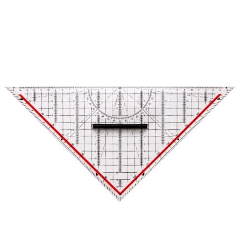 14CM/20CM/30CM Drawing Triangle Ruler Protractor Measurement Ruler With Handle Multi-function Drawing Design Ruler Stationery