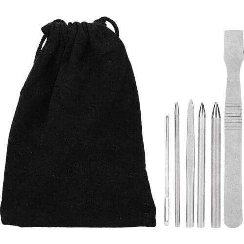 6pcs Paracord Bracelet Needle DIY Weaving Umbrella Rope Needles Stainless Steel Bracelet Flattener Knitting Needles Set