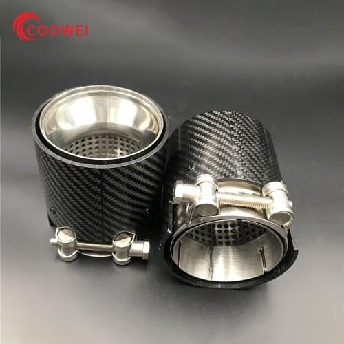 One Pcs Nozzle Tail Pipe Carbon Fiber Exhaust Tip For BMW F87 M2 F80 M3 F82 F83 M4 F90 M5 M6 M135i M235i M335I M435I