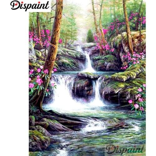 Dispaint Full Square/Round Drill 5D DIY Diamond Painting "natural scenery" 3D Embroidery Cross Stitch Home Decor Gift A11047