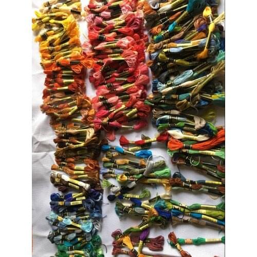 Cxc threads DIY DMC Embroidery Floss Embroidery Threads 10PCS/lot 8M Cross-stitch kit Cross stitch Floss Kits 11
