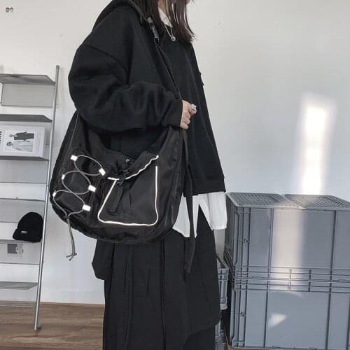 2020 New Korean Style Street Fashion Crossbody Bags Women Reflective-rope Sport Bag Women Shoulder Bag Women Bolsa