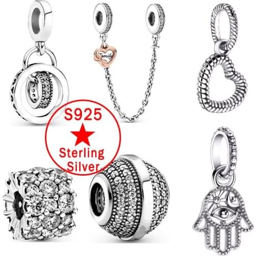 2021 New 925 Sterling Silver Fish Charm Bead Fit Original Pandora Bracelets DIY Jewelry For Women Gif