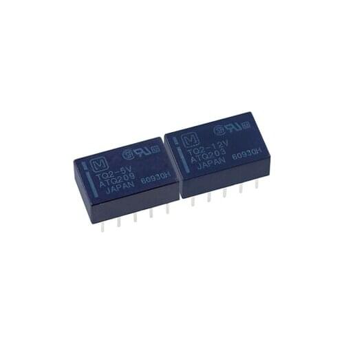 NEW Signal relay 2PCS/lot TQ2-L2-3V TQ2-L2-5V ATQ229 TQ2-L2-12V ATQ223 TQ2-L2-24V TQ2 L2 5VDC 12VDC 1A 10PIN Double coil