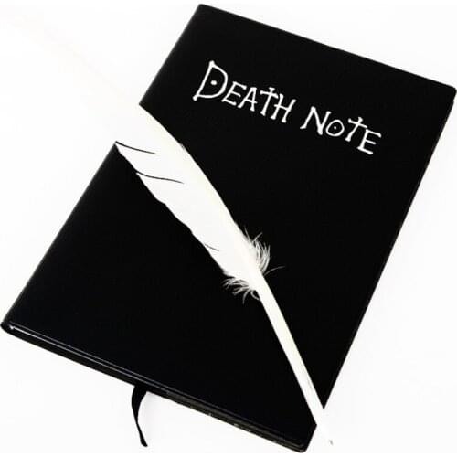 New Death Note Cosplay Notebook & Feather Pen Book Animation Art Writing Journal