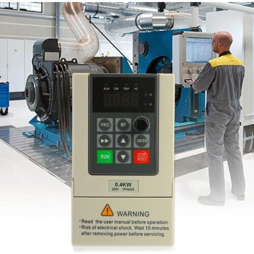 220V 0.4/0.75/1.5/2.2kw Variable Frequency Converter Drive Single Phase 3 Outlets Inverter Household Electrical Equipment