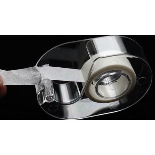 Profession Under Eyelash Pad Medical Tape Cutter Breathable Non-woven Adhesive Tape Holder Cutter for Eyelash Extension Makeup