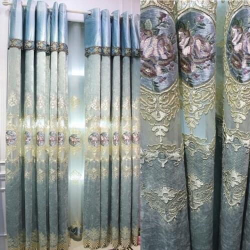 European Luxury Curtains for Window Curtains Styles for Living Room Elegant Drapes European Curtains Embroidered curtains