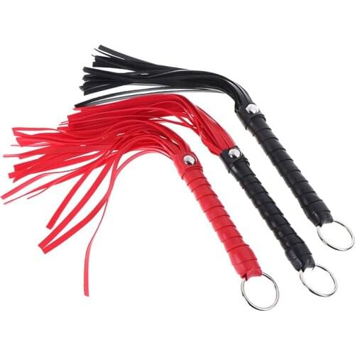 3Colors PU Leather Whip With Tassel Spanking Paddle Scattered Whip Knout Flirting Sex Toys For SM Adult Games Erotic Accessories
