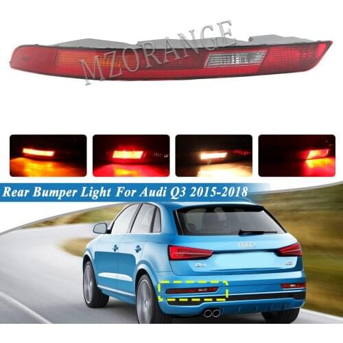 LED Tail Light For Audi Q3 2015 2016 2017 2018 Rear Bumper Reflector Light Signal Brake Stop Lamp Car Tail Accessories